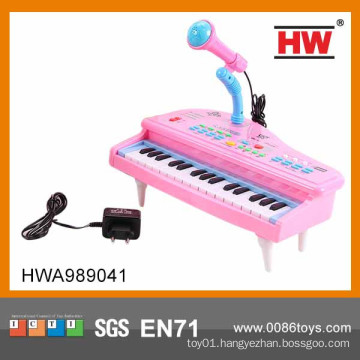 Hot Sale plastic 31 keys electric keyboard music instrument with microphone